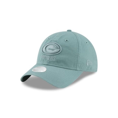 Blue Green Bay Packers Hat - New Era NFL Core Classic Tonal 9TWENTY Adjustable Caps USA5643819